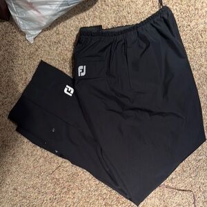 FootJoy Black Waterproof Sports Pants